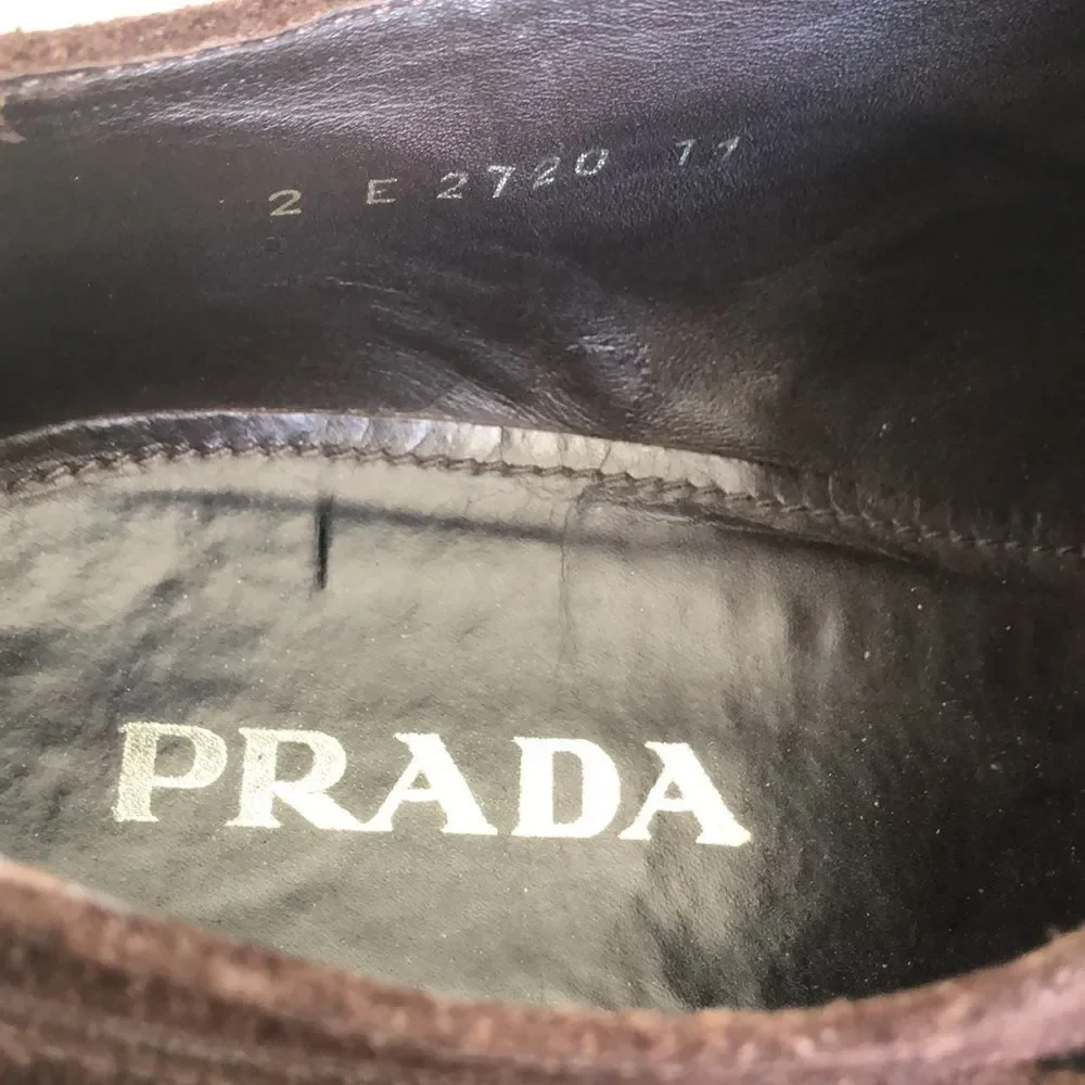 Prada Suede Oxfords